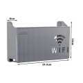(Multicolor) Wall-mounted router box Office Media Decor Console Wifi box Wireless storage boxes Rack Bracket Hangings Wall Shelf  TV Box Router Shelf Stand WiFi Stand Cord-less Phone Stand Wall Mount Wall Shelf Floating Media Shelf TV DVD Android Box. 