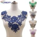 Unique Clothing Embellishments Beautiful Embroidered Lace Collar for Diy Sewing Perfect for Wedding Dress Shirts High Quality Applique Neckline Trim Buyers' Favorite. 