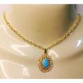 Golden Alloy Chain with Stone Locket/Necklace Specially gift for Girls / women. 