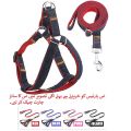 PET Denim Style Dog Leash Harness Set Nylon Adjustable Collar Vest Retractable PS503 PS-LH. 