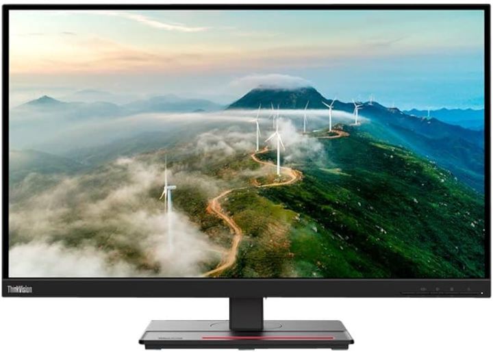 Lenovo ThinkVision P27H-28 27inch - 2K Resolution QHD - LED Boderless Monitor - Glossy Black (Imported A-Grade used, Stand may vary).