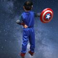 Kids Superhero Captain America Costume Child Avengers Theatrical Steve Rogers Costume Halloween Costumes For Kids Boys. 