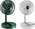 Powerful Rechargeable Table Fan with Height and 3 speed Adjustable Folding Telescopic Table Fan, Table Fans, Table Fan for Office Desk, Table Fan for Home,kitchen. 