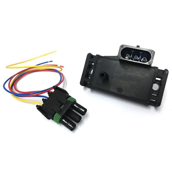 3 Bar Map Manifold e Pressure Sensor Turbo Boost Wire Plug tail 12223861 For Cadillac Chevrolet Pontiac Buick