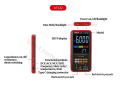 Smart Digital Multimeter Tester UNI-T UT122 Professional Voltage Frequency Dual Display NCV LIVE Electrical. 