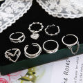 Jewelry Gift Love Heart Finger Ring Vintage Rings Fashion Rings Girlfriend Ring Heart Finger Ring Women Ring. 