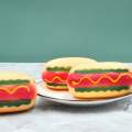 Hotdog Squishy Mesh Ball Squishy Sensory Stress Reliever Toy Autism Squeeze Pop it Anti Stress. 