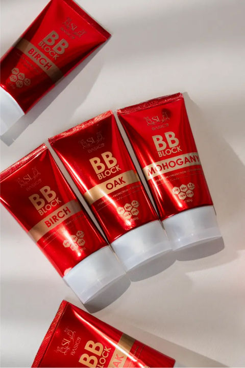 SL Basics BB Block 50g A revolutionary tinted sunscreen offering hydration, protection, and flawless coverage. Enriched with Vitamin E and Lotus Flower extract, it caters to all skin types