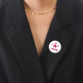 Breast Cancer Awareness Lapel Pin Breast Cancer Pin Women Charity Public Welfare Ribbon Brooch Round Badge. 