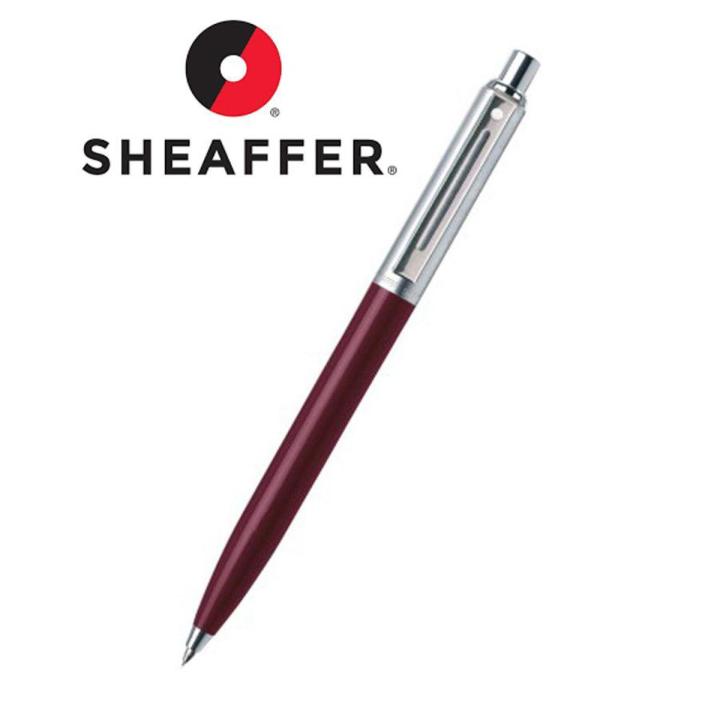 Sheafer Sentinel 321 Red Brushed Chrom Cap CT Ballpoint Pen