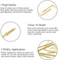 2-1/2" Copper Plated Self-Tapping Right-Angle L Shape Screw Hook for Home, Workplace, Office Gold Tone, Square Bend Hooks Self-Tapping Screws Hooks, Pack Of 10, 20, 50 And 100. 