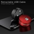 CAFELE USB Cable Fast Charge type c 3 in 1 retractable Micro usb cable for xiaomi iphone x xr 7 redmi Huawei Support Data. 