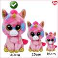 Ty Beanie Boos Fantasia the Unicorn Stuffed Toy (Large) Sot Plushie with Glittery Eyes. 