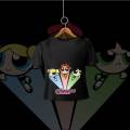 T SHIRT FOR GIRLS - THE POWER PUFF BLACK. 