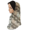 Flower Print Hijab Amira Muslim Women Head Cover Neck Hat Scarf Shawls Islamic Turban Bandanas Hair Loss Cap Headscarf Headwear. 