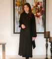 NILOFER - Black/women kurta/one piece dress for women/stitched. 