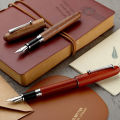 Fountain Pen 0.7mm Peach/Rosewood Wood Business Gifts Writing Office School. 