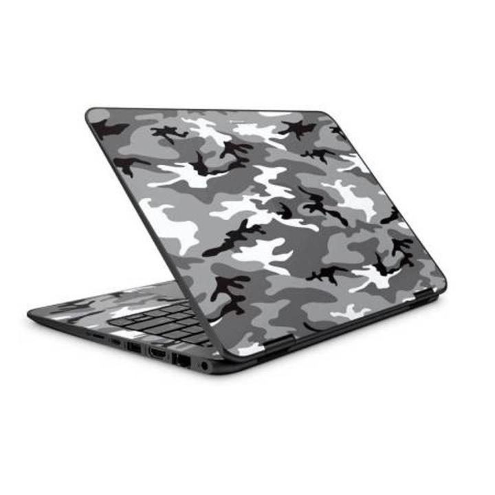 grey-snow-camouflage-army-self-adhesive laptop skins back vinyl skins 12.13.14.15.6 inch size all laptop skins