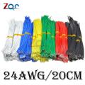 100PCS Tin-Plated Breadboard  Solder Cable 24AWG 20CM Fly Jumper Wire Cable Tin Conductor Wires 1007-24AWG Electrical Wires. 