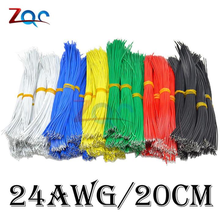 100PCS Tin-Plated Breadboard  Solder Cable 24AWG 20CM Fly Jumper Wire Cable Tin Conductor Wires 1007-24AWG Electrical Wires