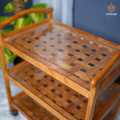Luxiqo-Wooden Diyar Mat Tea Trolley-Premium Quality-Chinioti Handicrafts-Customiz. 