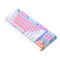 AULA F3087 Mechanical Gaming Keyboard | RGB Rainbow Backlight | Pink. 