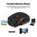 Kebidu 2.4GHz Wireless Optical Mouse - 1600DPI 6 Buttons Gaming Mice - 10M Long Distance Receiving Range. 