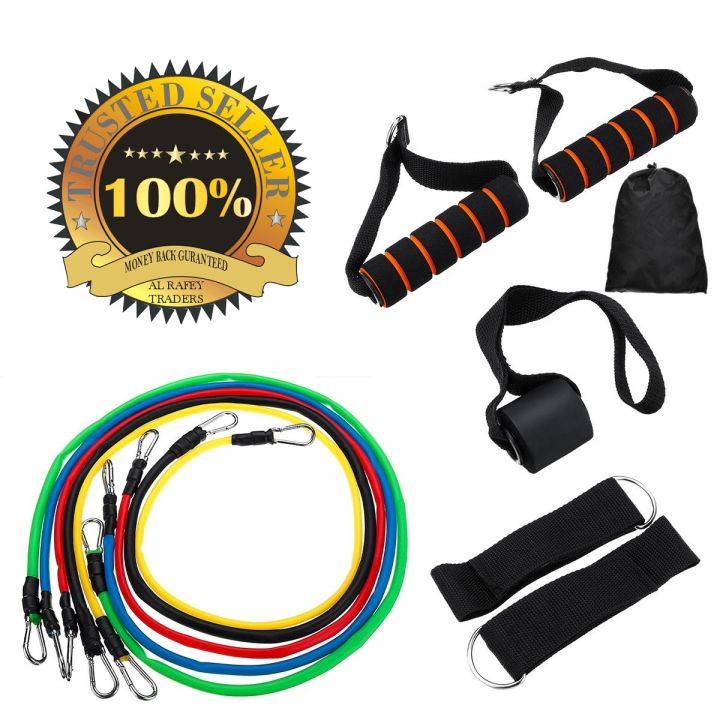 11 Pcs/Set Pull Rope - Latex Fitness Resistance Bands - Fitness Pull Ropes And Body Shaper Ropes