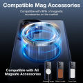 Sanptoch Magnetic Invisible Alloy Stand Phone Case For Samsung S24 S25 Ultra Plus For MagSafe Matte Translucent Anti-fingerprint Cover For S23 Ultra FE Military Drop Protection Casing. 