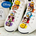 1PCS Anime Disney Mickey Stitch Shoelace Charms Decoration Casual Shoe Lace Minnie Winnie Sneakers Charms Accessories Toys Gifts. 