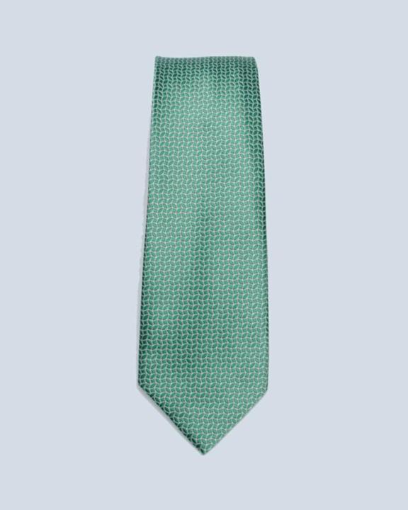 Green%20&%20Silver%20Lattice%20Design%20Necktie%20-%20Image%203