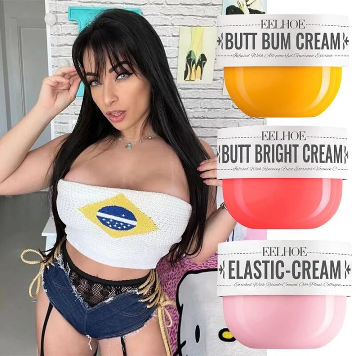 Brazilian Bum Series Buttock Cream Moisturize Lip Balm Natural Deodorant for All Skin Types Moisturizing Body Care Crush Fruity