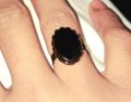 Black stone Black Ring For Men and Boys. 