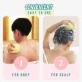 Silicone Bath Body Brush, Exfoliating Body Scrub Brush with Soap Dispenser, Ultra Soft Bath Sponge Shower Brush and Body Massager, Baby Shower Brush, Shampoo and Gel Dispenser. 