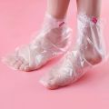 100Pcs Transprent Disposable Foot Bags Detox SPA Covers PE Plastic Foot Film Prevent Infection Chapped Feet Care Pedicure Tools. 