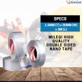 Mileqi 1.5MM (T) x 30MM (W) x 3M (L) High Quality Double Sided Nano Tape. 