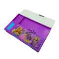 Barbie Cartoon character Multifunction Jumbo Pencil Box, Stationery Box, With Calculator and Keychain for Kids-WaoDeals. 