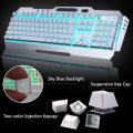 Ultimate Performance: Unique Metallic Wired RGB Gaming-Office Keyboard for Unparalleled Precision and Style - High Quality. 