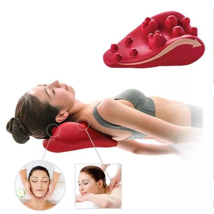 Neck Relaxation Pillow for Neck Shouder Backbone Pain Relief 14 Trigger Points Anti fatigue Massager Acupressure Massager Pillow