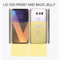 LG V30 FRONT AND BACK JELLY CLEAR HYDROJELL. 