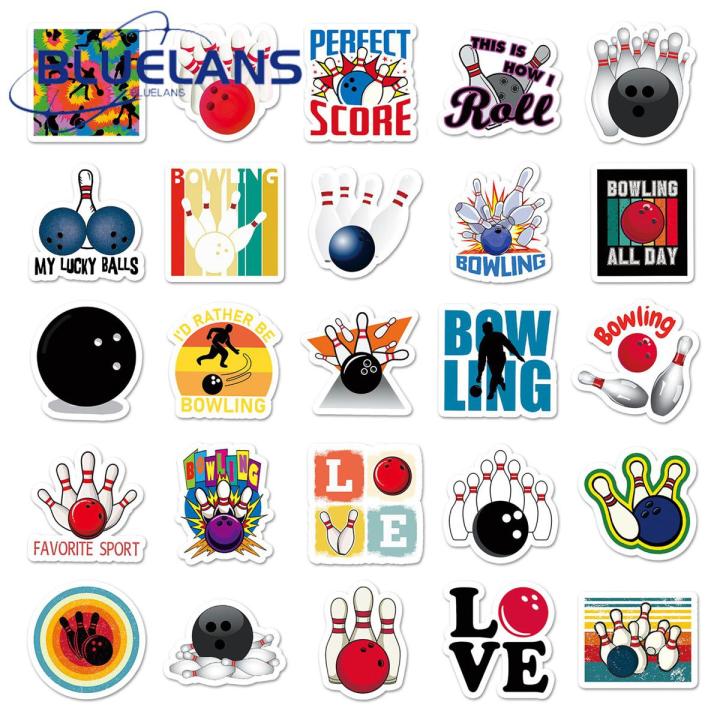 Stationery Sticker Self-adhesive Bowling Ball Doodle Sticker