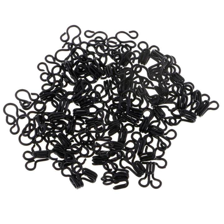 5x50%20Set%20Sewing%20Hooks%20and%20Eyes%20Closure%20for%20Bra%20Clothing%20Dress%20Fasteners%20Black%20-%20Image%204