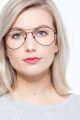 Aviator Glasses Frame for Girls/Women with Box - Eyeglasses/Spectacles for Girls/Women. 