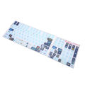 Keyboard Stickers PVC Cartoon Style DIY Decorative Keycaps Stickers for General Desktop Computer 84 to 108 Keys. 