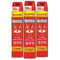 Mortein Flying Insect Killer Spray 550ml - Pack of 3. 