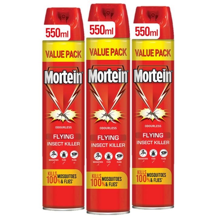 Mortein Flying Insect Killer Spray 550ml - Pack of 3