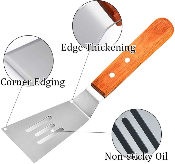 2pcs%20Stainless%20Steel%20Metal%20Spatula%20Set%20Slotted%20Turner%20-%20Image%206