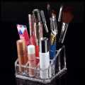 Transparent Acrylic Makeup Organizer Stand and Brush Holder Lipstick Organizer Tray Cosmetic Box Makeup Holder Organizer Stand Box With mirror, Cosmetic Storage Box Drawer. 