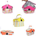 Baby Folding Picnic Basket Large Aluminum Frame Basket Cooler Bag Ultra-size Folding Collapsible Basket. 