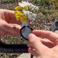 Bike Flower Vase for Handlebars, Funny Bike Handlebar Vase Decorations, Funny 3D Printed Mini Bike Accessories Riding C. 